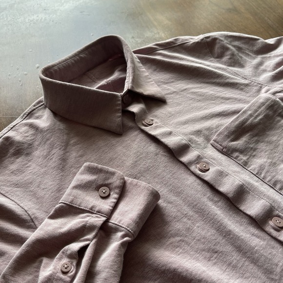 lululemon athletica Other - Lululemon Commission Button Down Long Sleeve Shirt Light Pink - L